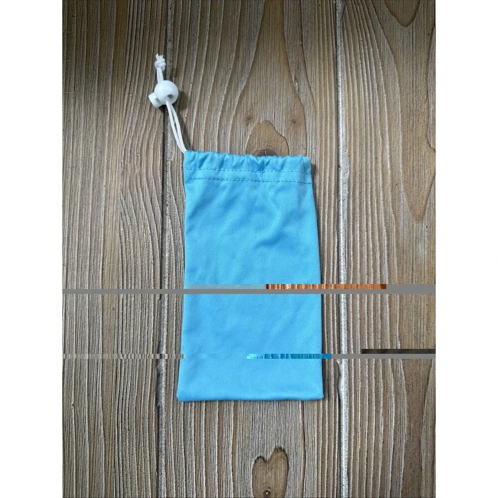 Abaco Sunglasses Cloth Microfiber Drawstring Case Light Blue